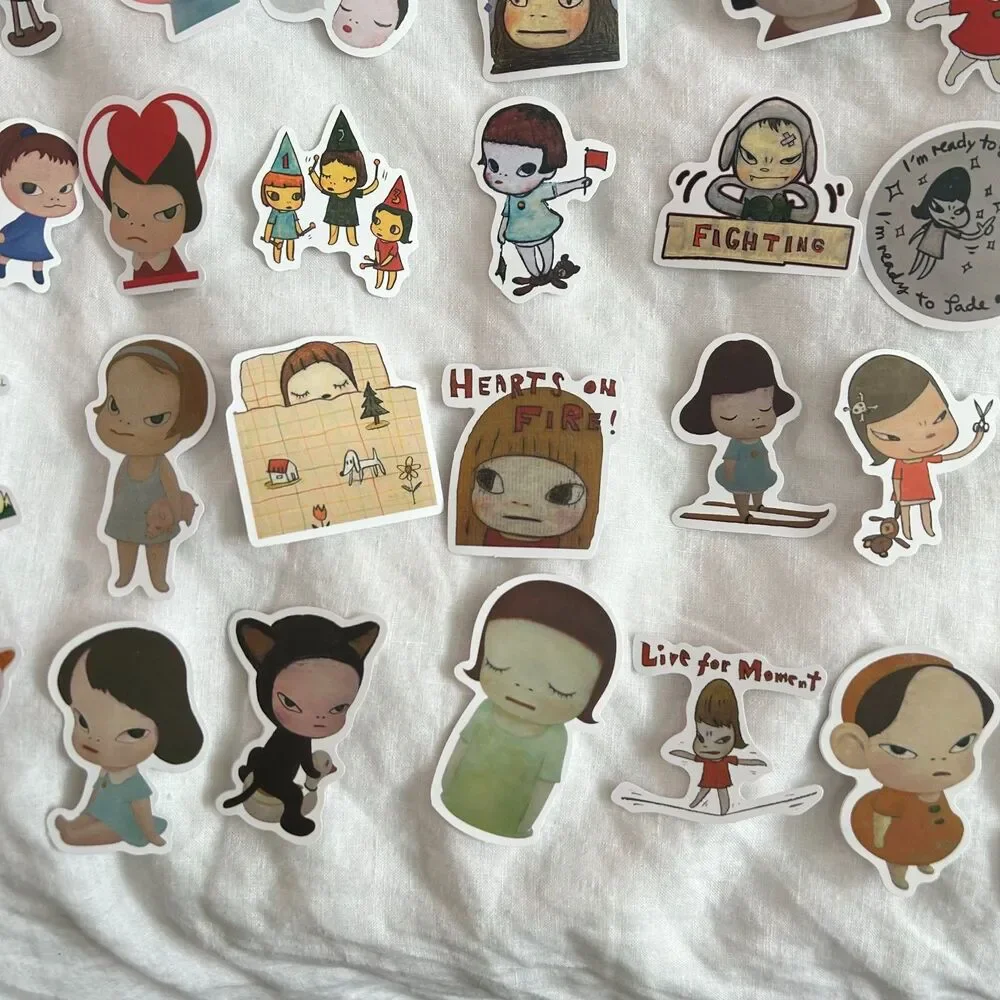Yoshitomo Nara Sticker Pack Set of 50 Matte Style Laptop Stickers